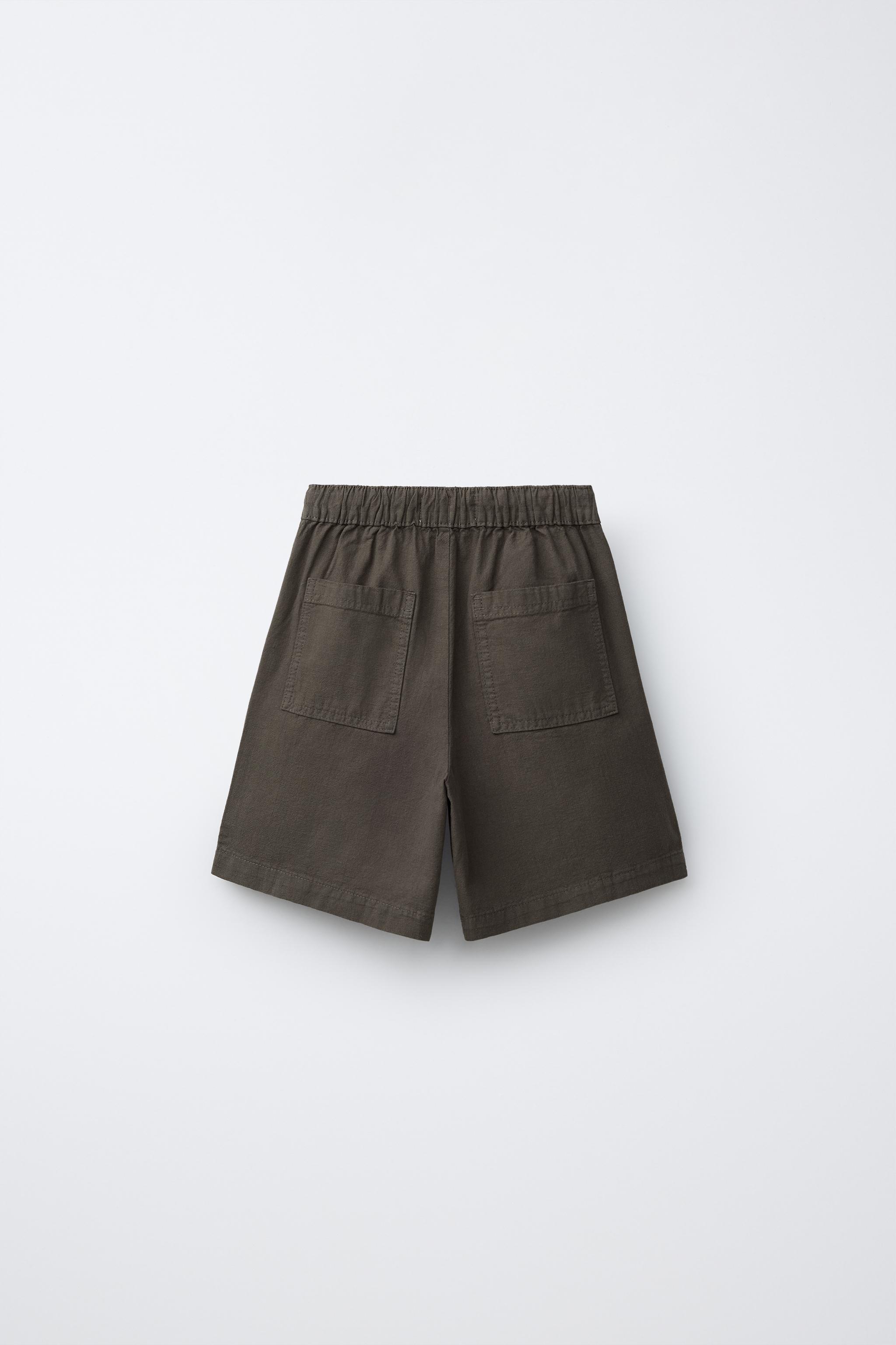 COTTON ELASTIC WAIST SHORTS